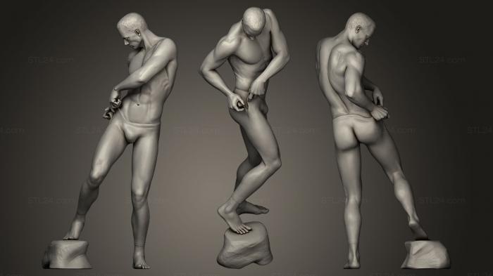 Figurines of people (Warrior 02, STKH_0062) 3D models for cnc
